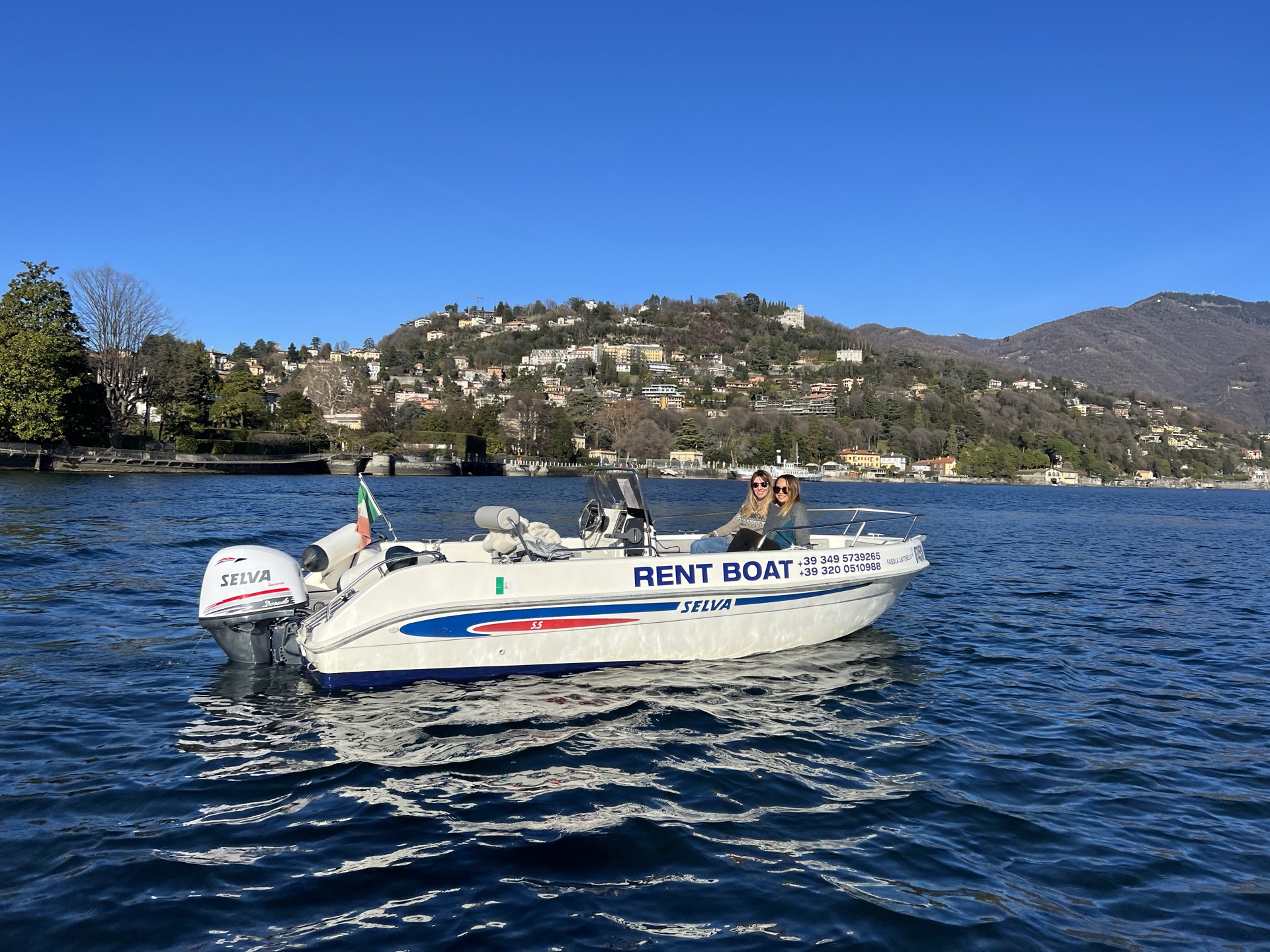 Selva 5.5 m gemella — noleggio barca Lago di Como