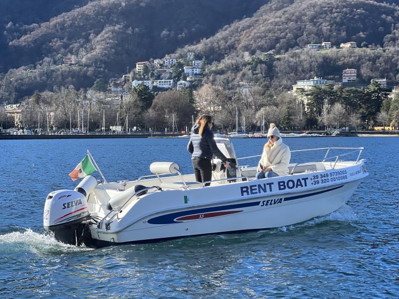 Noleggio barca senza patente Lago di Como